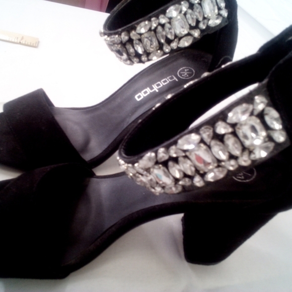 Black Rhinestone sandals - Picture 6 of 10